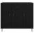 Bufet Stejar negru 90 x 34 x 80 cm Lemn compozit GartenMobel Dekor