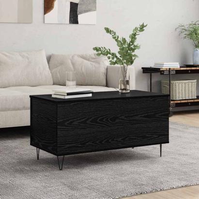Masă de cafea Stejar negru 90 x 44.5 x 45 cm Lemn compozit GartenMobel Dekor