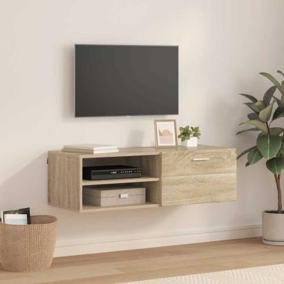 Cabinet TV Stejar sonoma 100.5 x 39 x 30 cm Lemn compozit GartenMobel Dekor