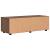 Cabinet TV cu raft Stejar brun 100.5 x 39 x 30 cm Lemn compozit GartenMobel Dekor