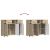 Bufet cu sertar Stejar sonoma 88.5 x 30.5 x 73 cm Lemn compozit GartenMobel Dekor