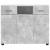 Bufet cu sertar Gri beton 88.5 x 30.5 x 73 cm Lemn compozit GartenMobel Dekor