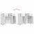Bufet Alb foarte lucios 88.5 x 30.5 x 73 cm Lemn compozit GartenMobel Dekor