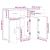 Bufet cu sertar sonoma gri 88.5 x 30.5 x 73 cm Lemn compozit GartenMobel Dekor