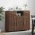 Bufet cu sertar Stejar brun 88.5 x 30.5 x 73 cm Lemn compozit GartenMobel Dekor