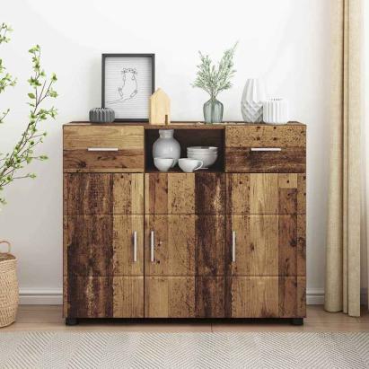 Bufet cu sertar Lemn vechi 88.5 x 30.5 x 73 cm Lemn compozit GartenMobel Dekor