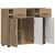Bufet cu ușă stejar artizanal 88.5 x 30.5 x 73 cm Lemn compozit GartenMobel Dekor