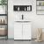 Cabinet pentru chiuvetă de baie cu ușă Alb 60 x 34 x 63 cm GartenMobel Dekor