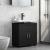 Cabinet pentru chiuvetă de baie cu ușă Negru 60 x 34 x 63 cm GartenMobel Dekor