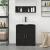 Cabinet pentru chiuvetă de baie cu ușă Negru 60 x 34 x 63 cm GartenMobel Dekor