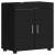 Cabinet pentru chiuvetă de baie cu ușă Negru 60 x 34 x 63 cm GartenMobel Dekor
