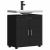 Cabinet pentru chiuvetă de baie cu ușă Negru 60 x 34 x 63 cm GartenMobel Dekor