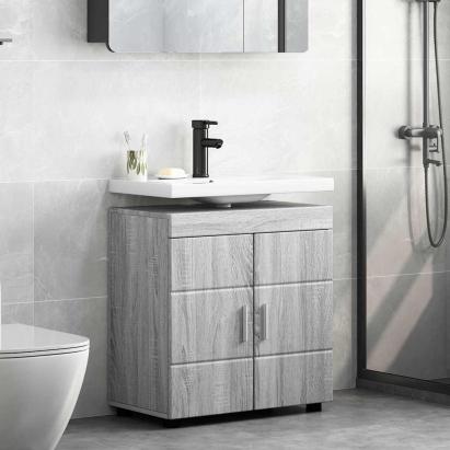Cabinet pentru chiuvetă de baie sonoma gri 60 x 34 x 63 cm GartenMobel Dekor