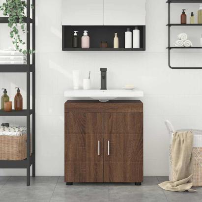 Cabinet pentru chiuvetă de baie Stejar brun 60 x 34 x 63 cm GartenMobel Dekor