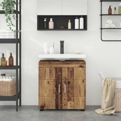 Cabinet pentru chiuvetă de baie Lemn vechi 60 x 34 x 63 cm GartenMobel Dekor