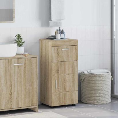 Dulap de Baie Stejar sonoma 37 x 31.5 x 82 cm Lemn compozit GartenMobel Dekor