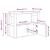 Bufet Lemn vechi 80 x 30 x 60 cm Lemn compozit GartenMobel Dekor