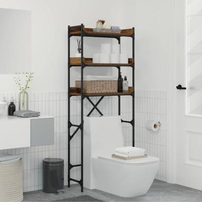 Raft pentru mașină de spălat Lemn vechi 67 x 25 x 163 cm GartenMobel Dekor