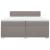 Pat box spring cu saltea, gri taupe, 200x200 cm, textil GartenMobel Dekor