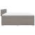 Pat box spring cu saltea, gri taupe, 200x200 cm, textil GartenMobel Dekor
