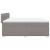 Pat box spring cu saltea, gri taupe, 200x200 cm, textil GartenMobel Dekor