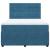 Pat box spring cu saltea, albastru închis, 160x200 cm, catifea GartenMobel Dekor