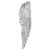 Sculptură cu Aripi Argintiu 31 x 5 x 91 cm Aluminiu GartenMobel Dekor