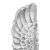 Sculptură cu Aripi Argintiu 31 x 5 x 91 cm Aluminiu GartenMobel Dekor