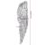 Sculptură cu Aripi Argintiu 31 x 5 x 91 cm Aluminiu GartenMobel Dekor