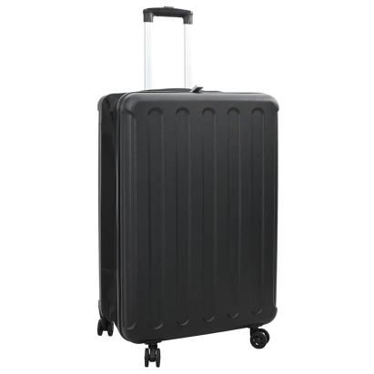 Valiză cu blocare Negru 50 x 30 x 76 cm Plastic ABS GartenMobel Dekor