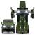 MASINUTA METALICA CONVERTIBILA LAND ROVER DEFENDER VERDE CU SCARA 1 LA 32 SuperHeroes ToysZone