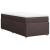 Pat box spring cu saltea, maro închis, 80x200 cm, textil GartenMobel Dekor