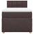 Pat box spring cu saltea, maro închis, 80x200 cm, textil GartenMobel Dekor