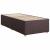 Pat box spring cu saltea, maro închis, 80x200 cm, textil GartenMobel Dekor