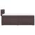 Pat box spring cu saltea, maro închis, 80x200 cm, textil GartenMobel Dekor
