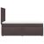 Pat box spring cu saltea, maro închis, 80x200 cm, textil GartenMobel Dekor