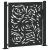 Poarta de gradina neagra 105x106 cm design flacara din otel GartenMobel Dekor