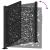 Poarta de gradina neagra 105x106 cm design flacara din otel GartenMobel Dekor