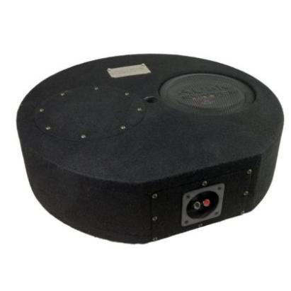 Subwoofer pasiv cu incinta 15L Audio System SUBFRAME R08 FLAT EVO, 175 watts, 4 ohm, 200 mm, 8", roata de rezerva CarStore Technology