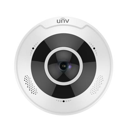 Camera IP Fisheye UNV 12MP, 360, IR 15m, Alarma, Audio, Heatmap, PoE, IP67, IK10, IPC86CEB-AF18KC-I0 SafetyGuard Surveillance
