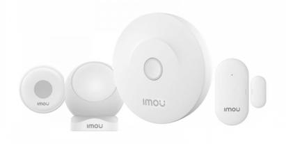 Kit securitate inteligenta IMOU cu gateway Zigbee 3.0, WiFi 2.4 GHz, senzor miscare, senzor usi/ferestre si buton alarma, KIT-Alarm(ZG2)-EU-5 SafetyGuard Surveillance