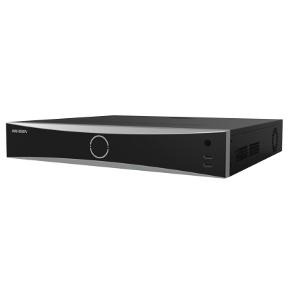 NVR Hikvision 4K, 32 canale IP cu PoE, 200W, AcuSense, Recunoastere faciala, 4x SATA, H.265+ SafetyGuard Surveillance