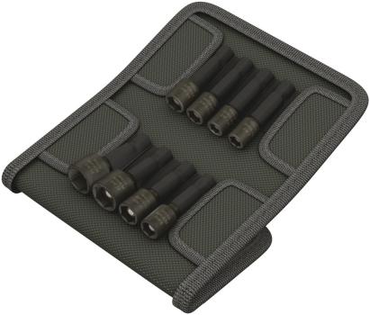 Set de 8 tubulare magnetice cu bit, prindere hexagonala, 1/4", Wera 05073495001 HardWork ToolsRange