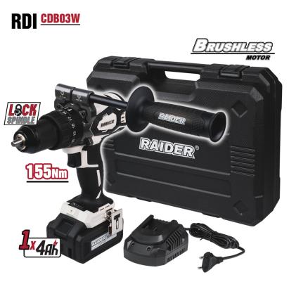 Rotopercutor brushless  20V 2 vit 4Ah 155Nm cutie RDI-CDB03W HardWork ToolsRange