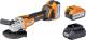Polizor unghiular brushless Ø125mm 18V 2x4Ah geanta BK-BAG73 HardWork ToolsRange
