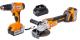 Polizor ungh. si mas. gaurit cu percutie 18V 2x4Ah BK-AGCDL2 HardWork ToolsRange