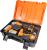 Polizor ungh. si mas. gaurit cu percutie 18V 2x4Ah BK-AGCDL2 HardWork ToolsRange