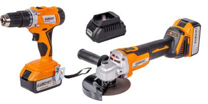Polizor ungh. si mas. gaurit cu percutie 18V 2x4Ah BK-AGCDL2 HardWork ToolsRange