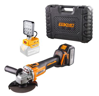 Polizor unghiular fara perii Ø125mm18V4Ah16LED2USB BK-BAG72 HardWork ToolsRange