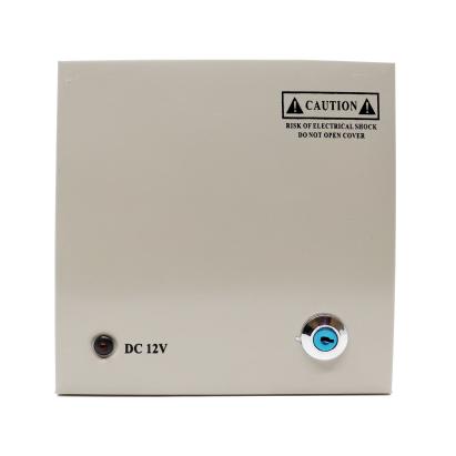 Sursa alimentare, cutie metalica, YDS 5A 12V, 4 iesiri partajate, comutatie, yala SafetyGuard Surveillance